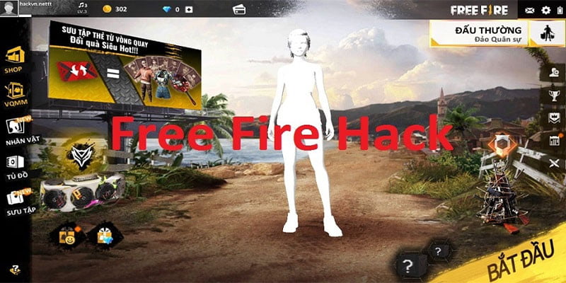 Hướng dẫn cách sử dụng trò chơi Free Fire Hack